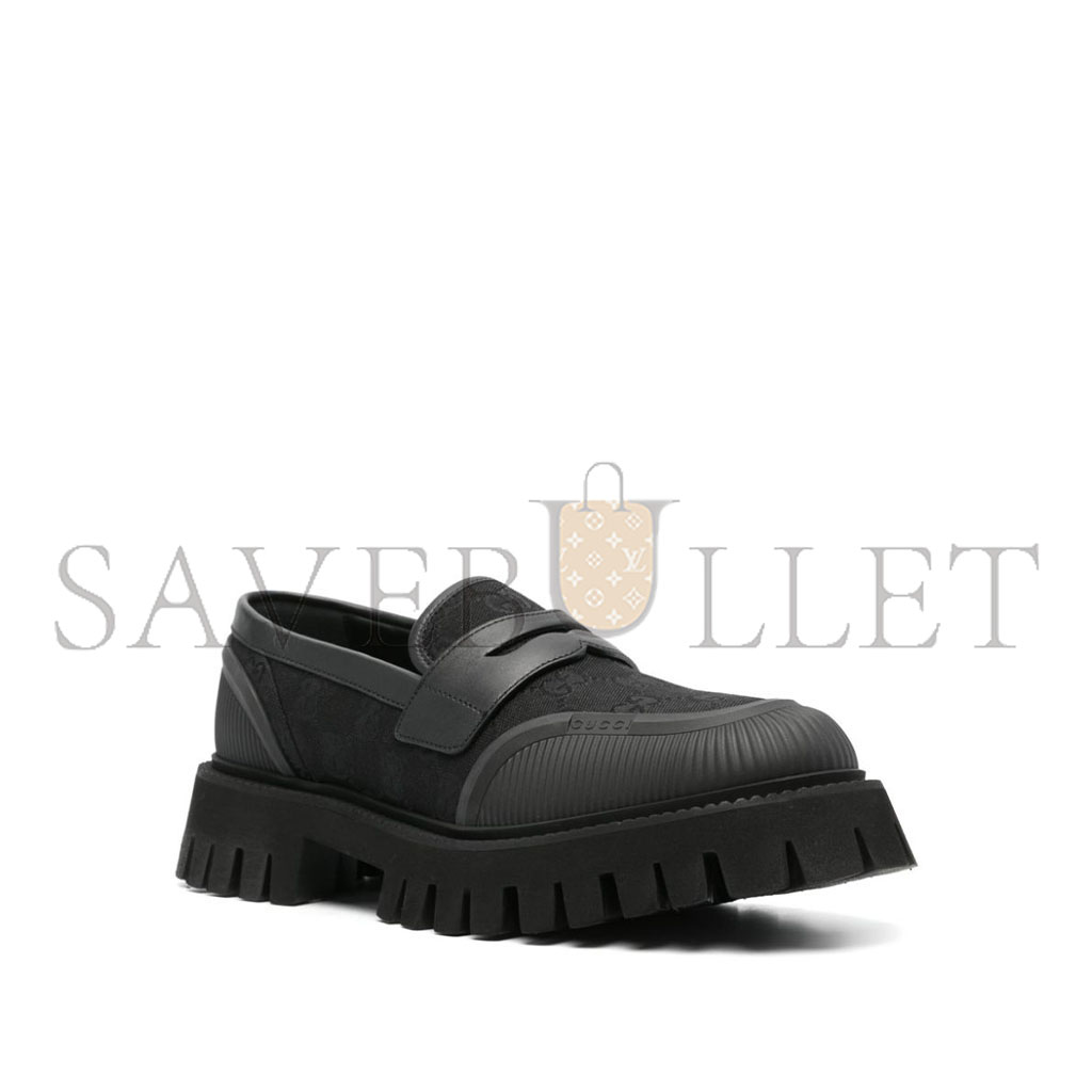GUCCI GG SUPREME CANVAS LOAFERS 739776